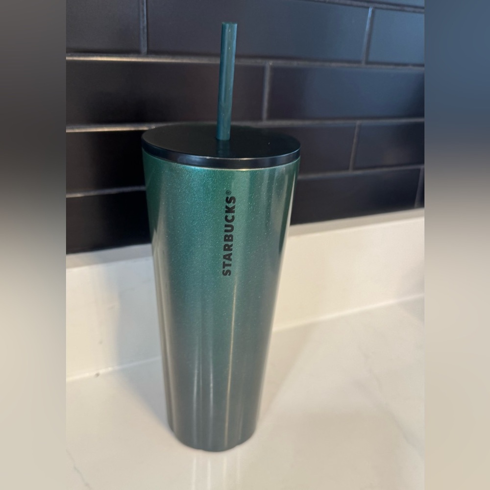 Starbucks Green Tumbler with Straw